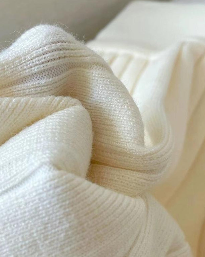 Oxford Plissee-Mini aus Wolle