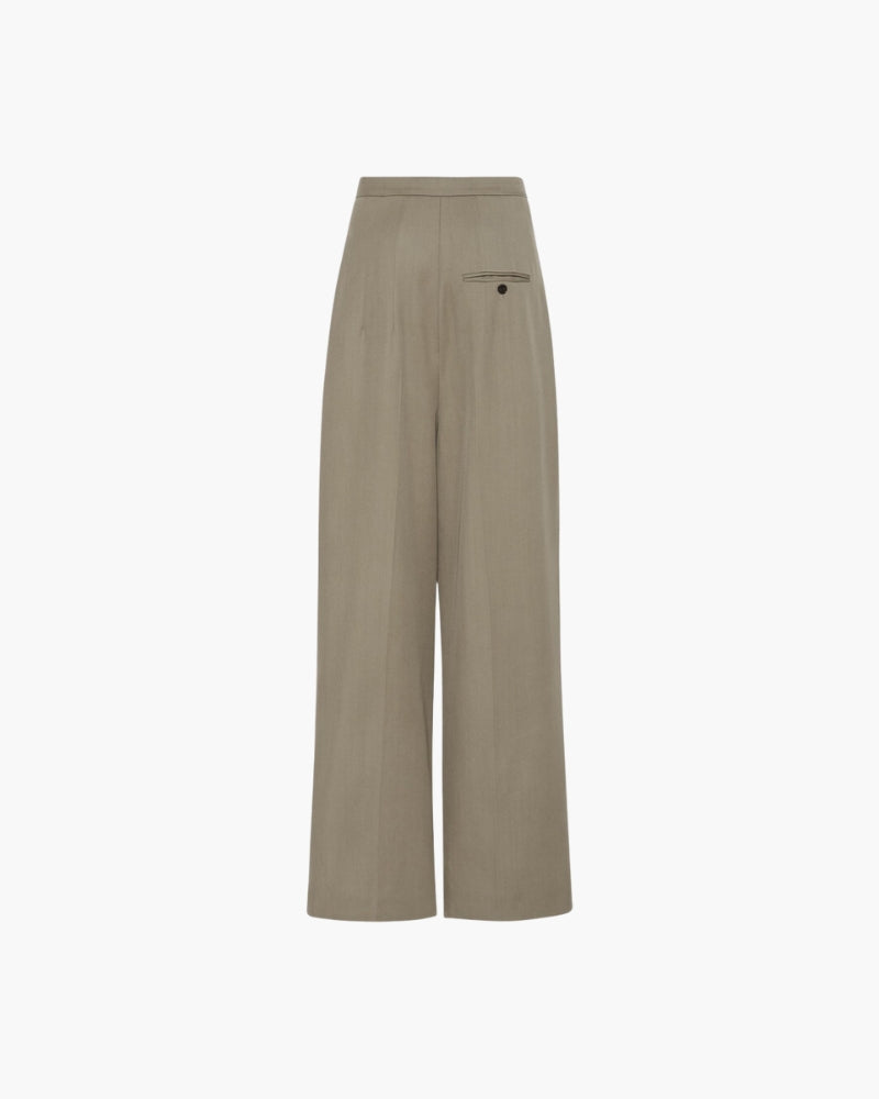 Oversize-Pantalon aus Wolle