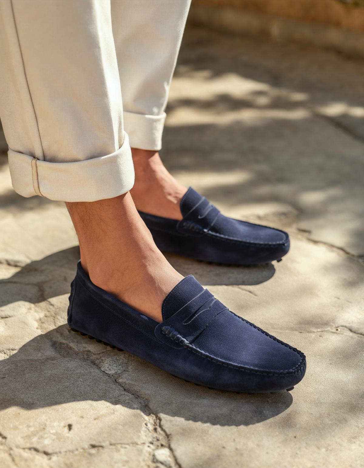 Wildleder-Fahrer-Loafer