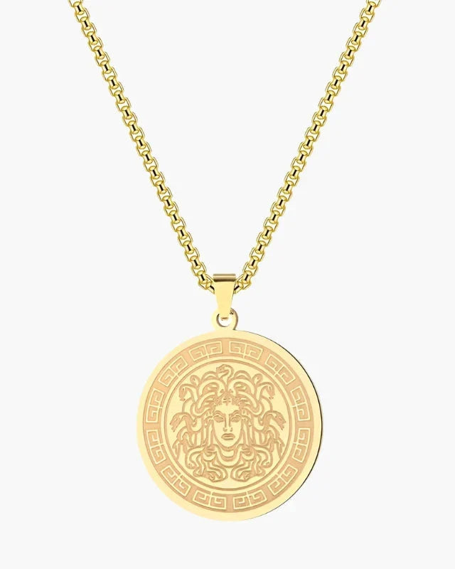 Lange Medusa-Kette (Gold &amp; Silber)