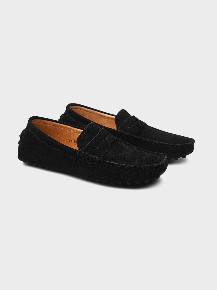 Suede Boat Loafers