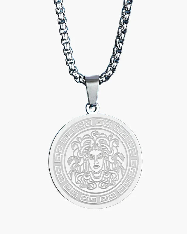Lange Medusa-Kette (Gold &amp; Silber)