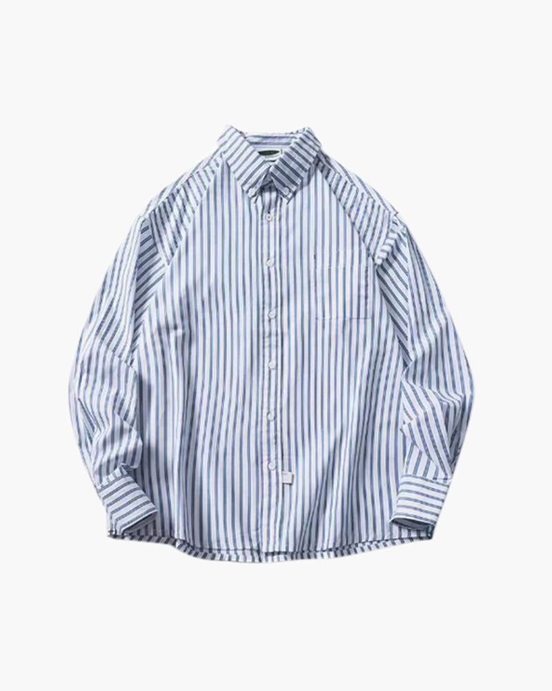 Oversize-Hemd mit Streifen