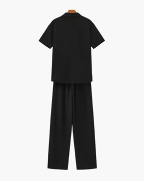 Cotton Polo & Pantalon Set