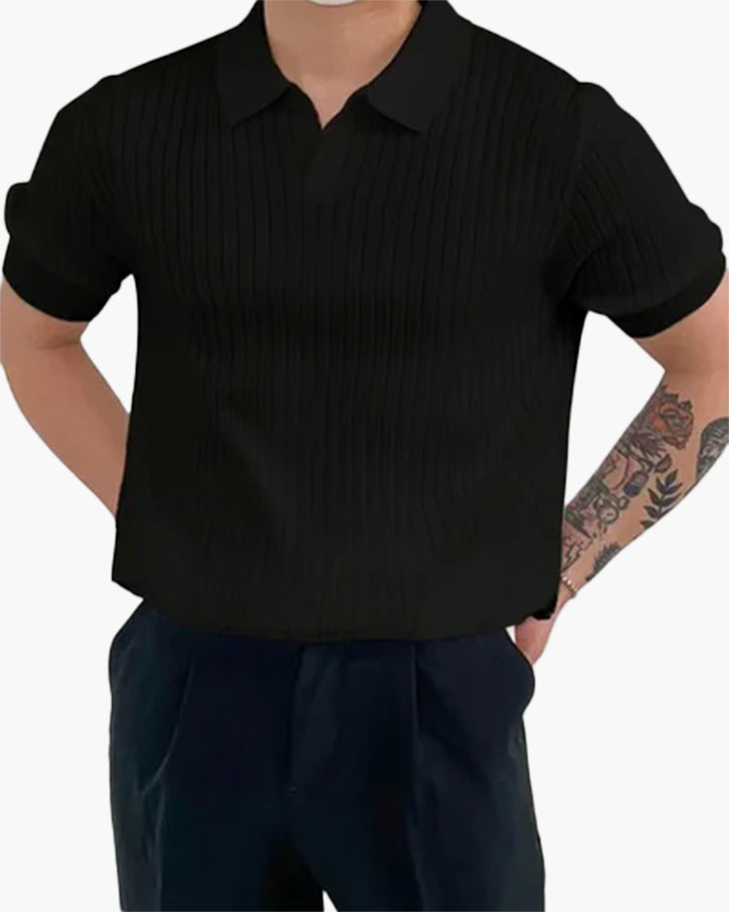 Florence – Poloshirt aus gerippter Baumwolle