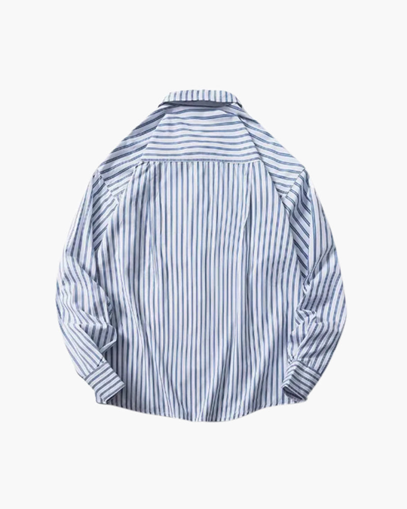 Oversize-Hemd mit Streifen