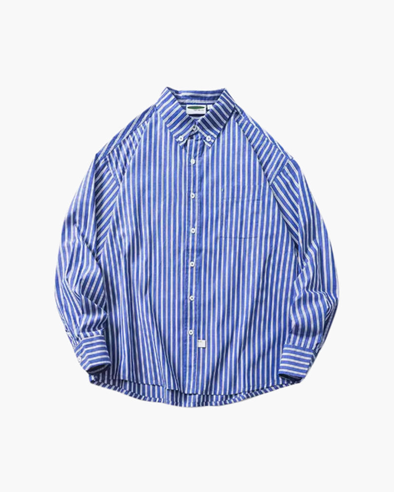 Oversize-Hemd mit Streifen