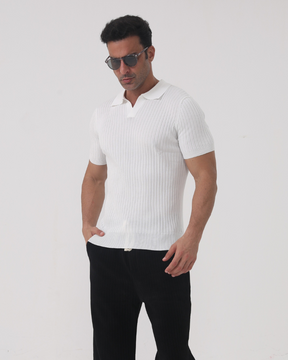 Florence – Poloshirt aus gerippter Baumwolle