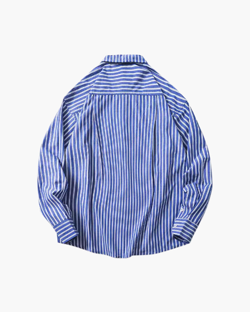 Oversize-Hemd mit Streifen