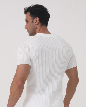 Florence – Poloshirt aus gerippter Baumwolle