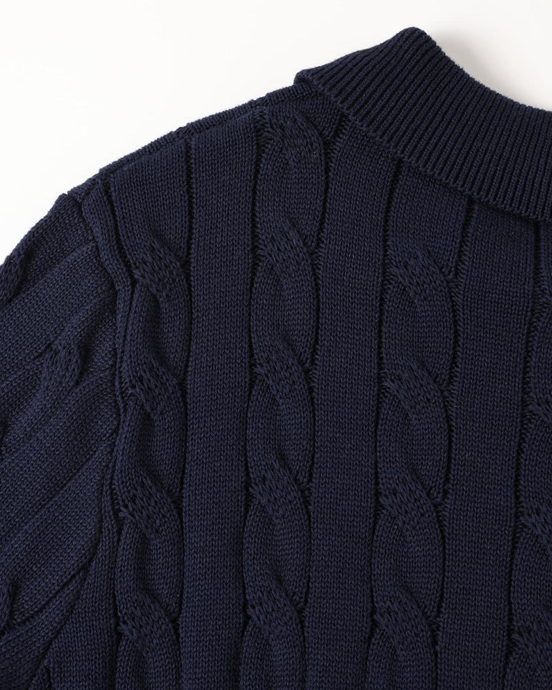 FLORENCE Cable Knit Polo