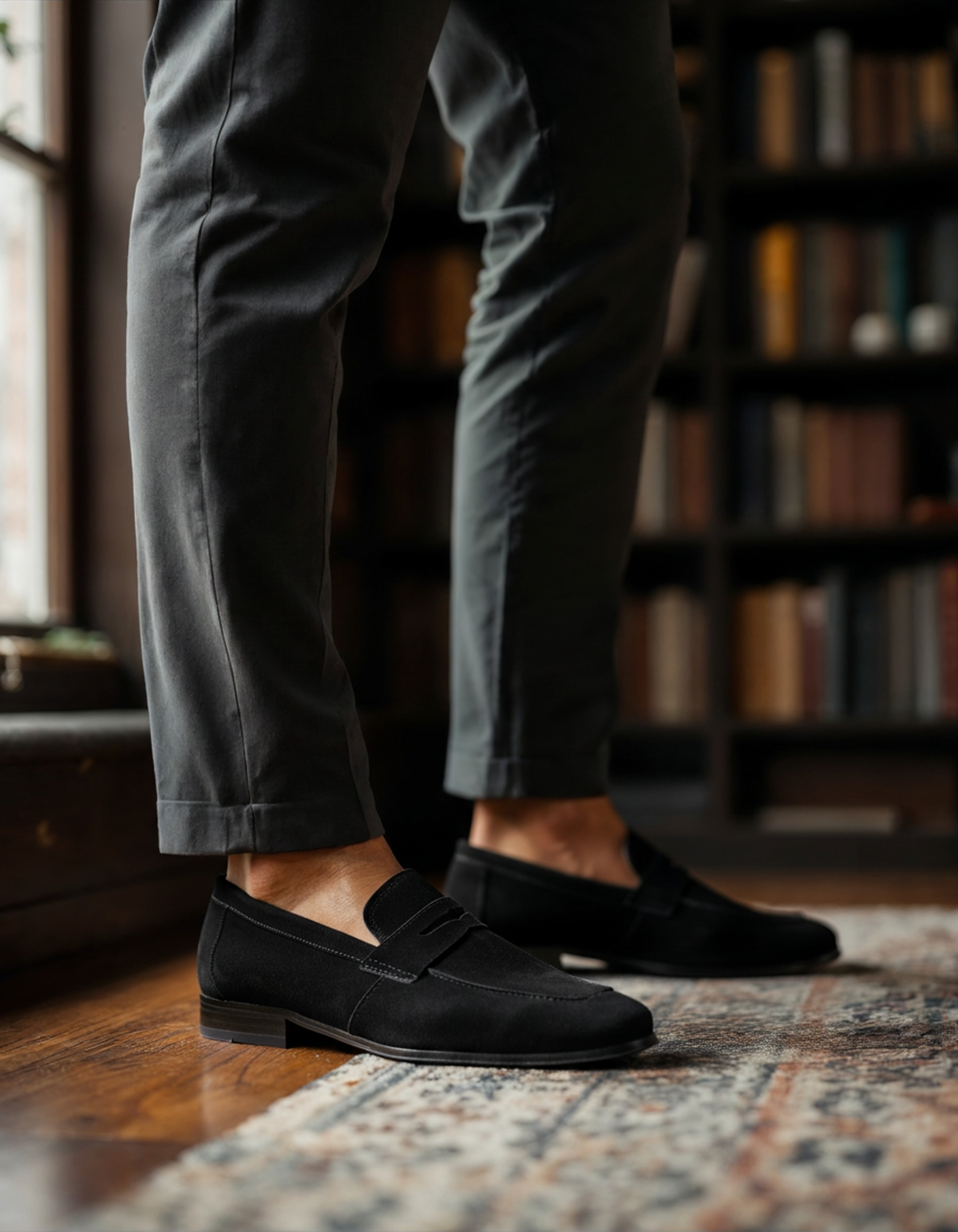 Old Money Wildleder-Pennyloafer