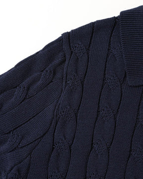 FLORENCE Cable Knit Polo