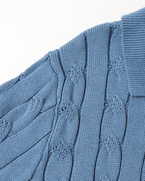 FLORENCE Cable Knit Polo