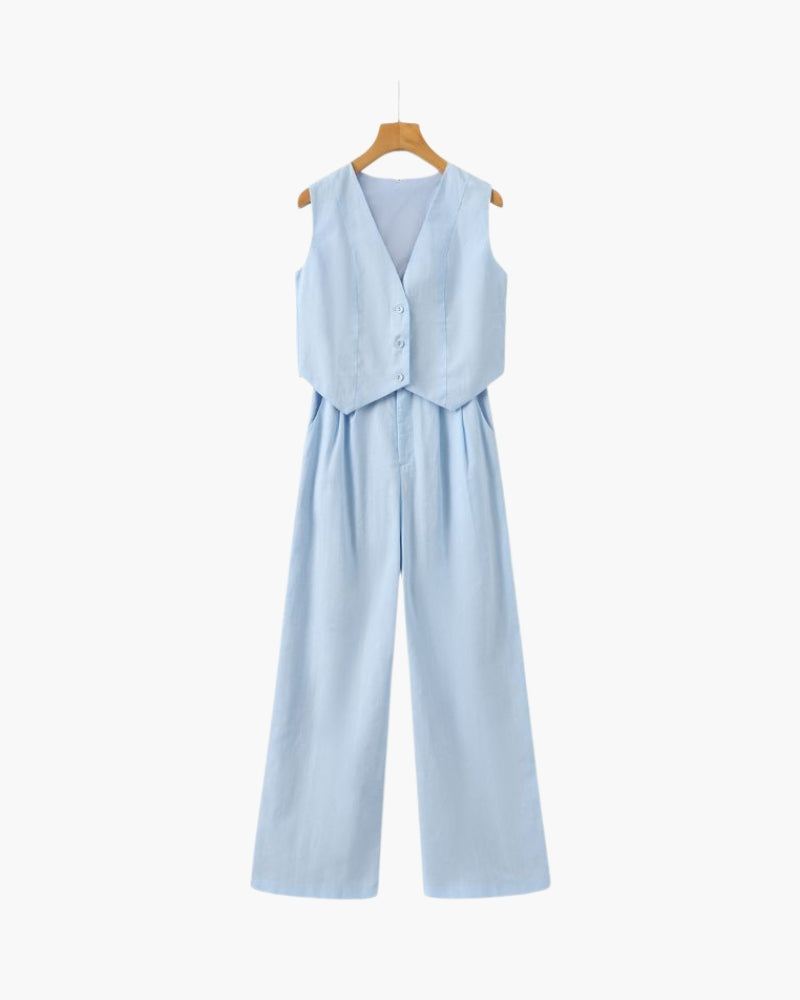 Classy Lady - Zweiteiliges Leinen-Set