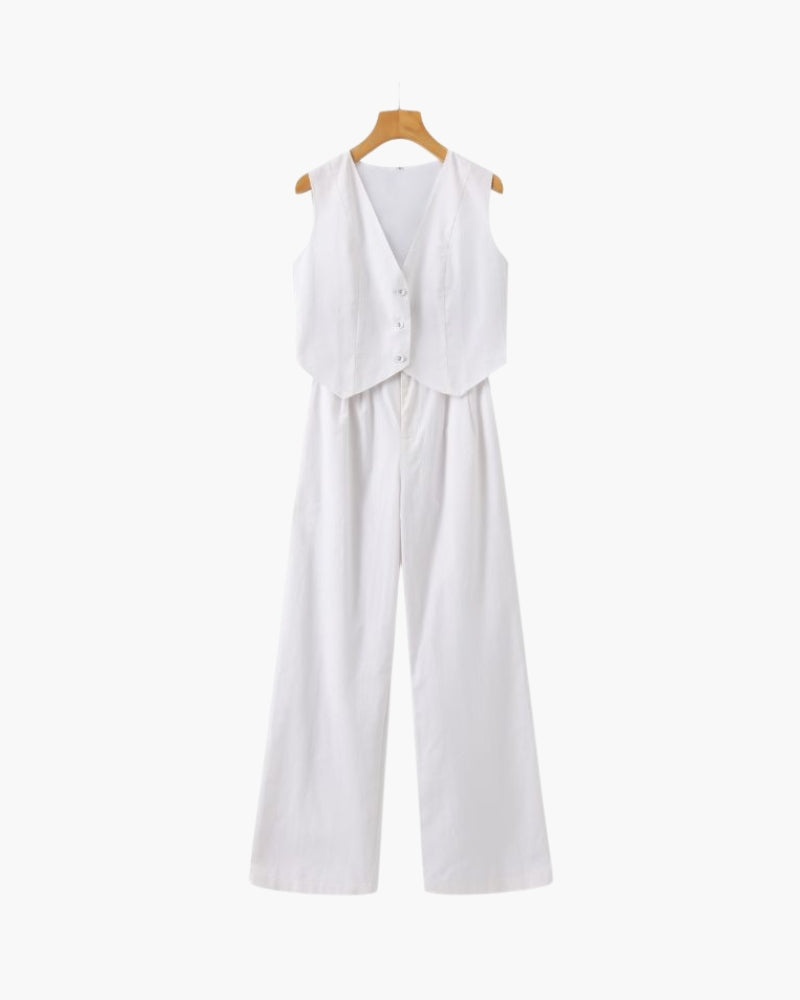 Classy Lady - Zweiteiliges Leinen-Set