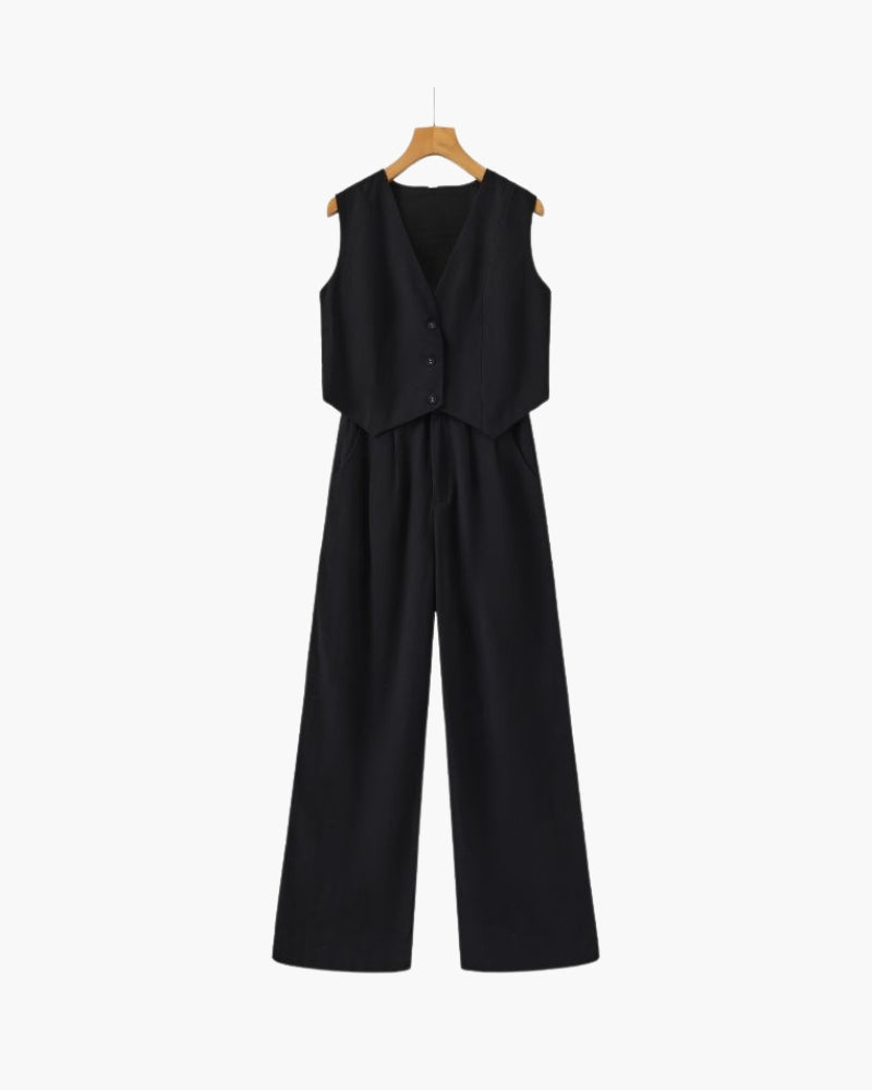 Classy Lady - Zweiteiliges Leinen-Set