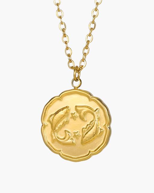Sternzeichen-Halskette - Gold