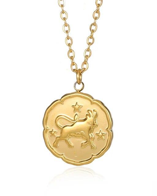 Sternzeichen-Halskette - Gold