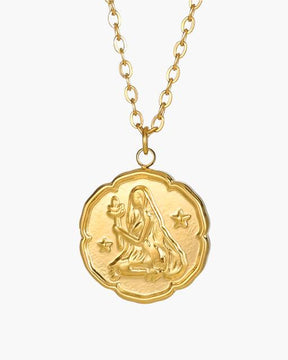 Sternzeichen-Halskette - Gold