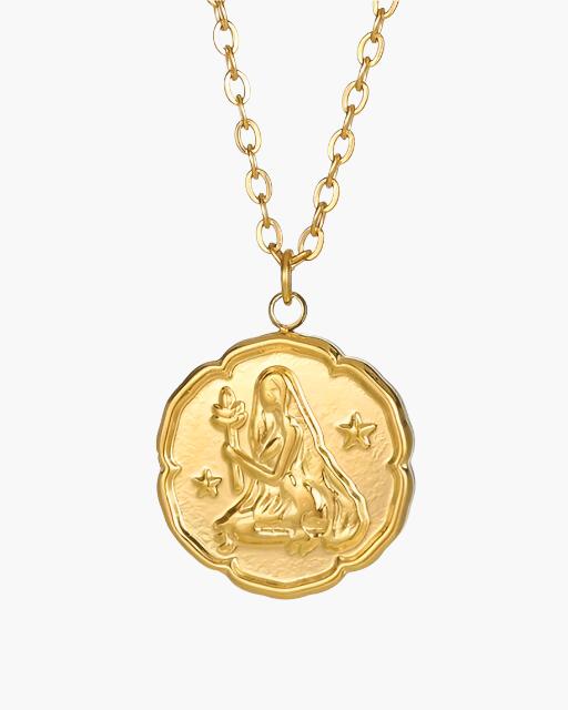 Sternzeichen-Halskette - Gold