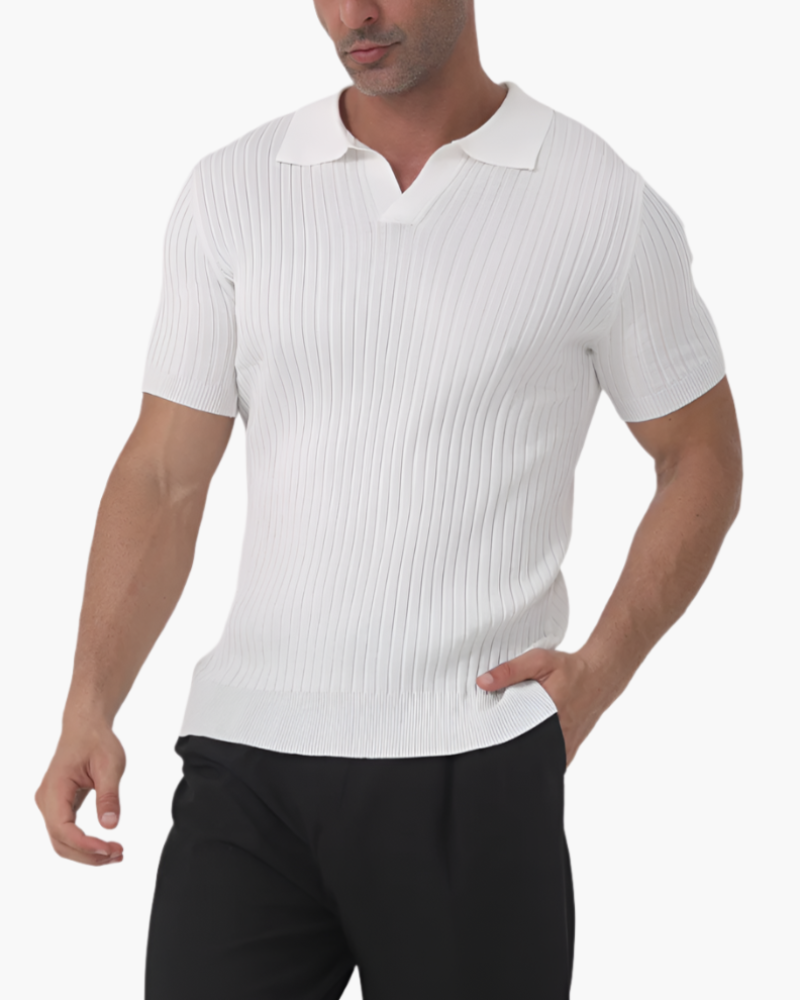 Florence – Poloshirt aus gerippter Baumwolle