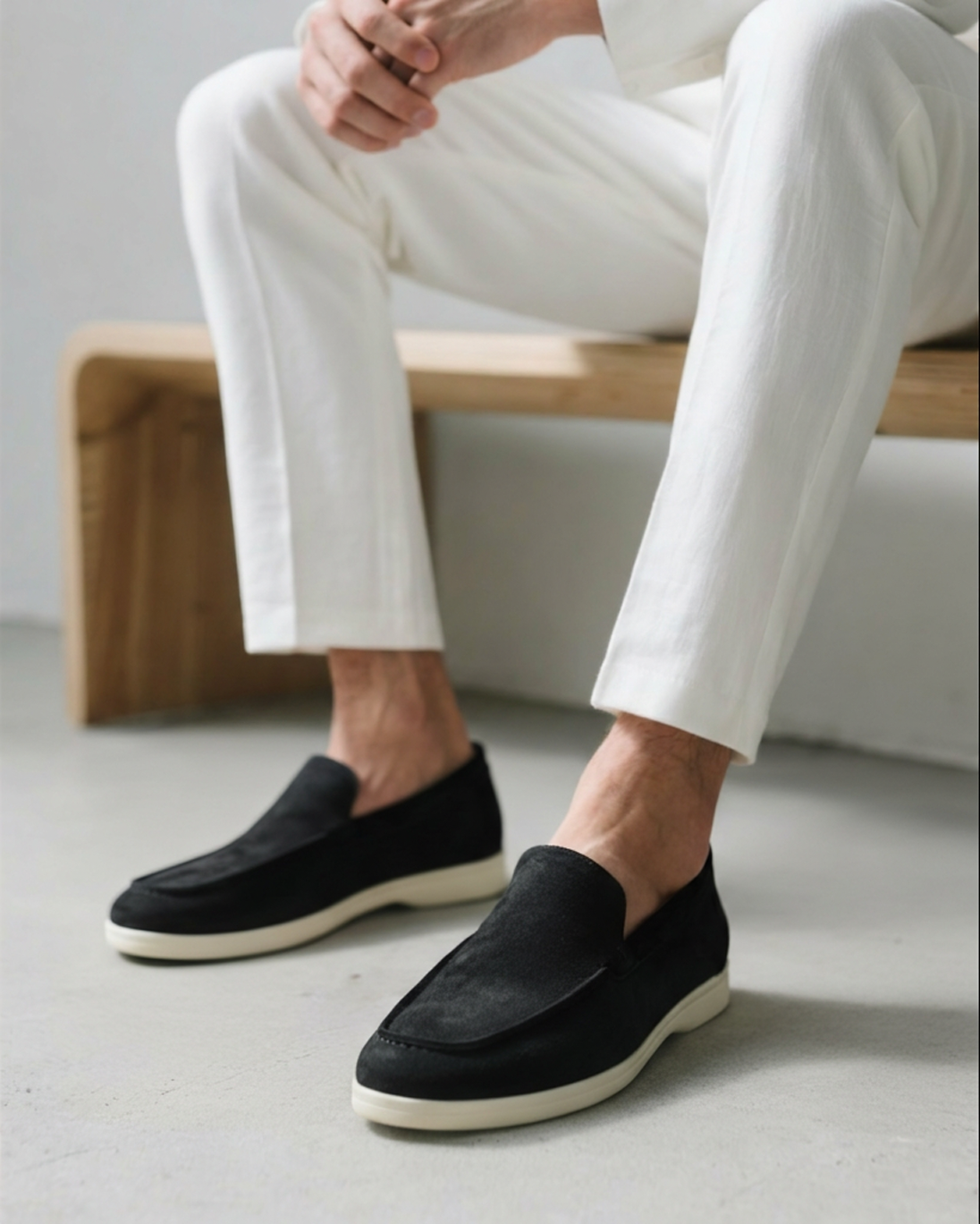 Wildleder-Loafer „Old Money“